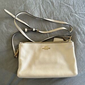 Authentic Coach Layla Crossbody Cream Colored Purse with long strap